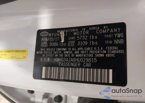 2017 Genesis G90 3.3T Premium из США, поврежденный, VIN KMHG34JA6HU029815